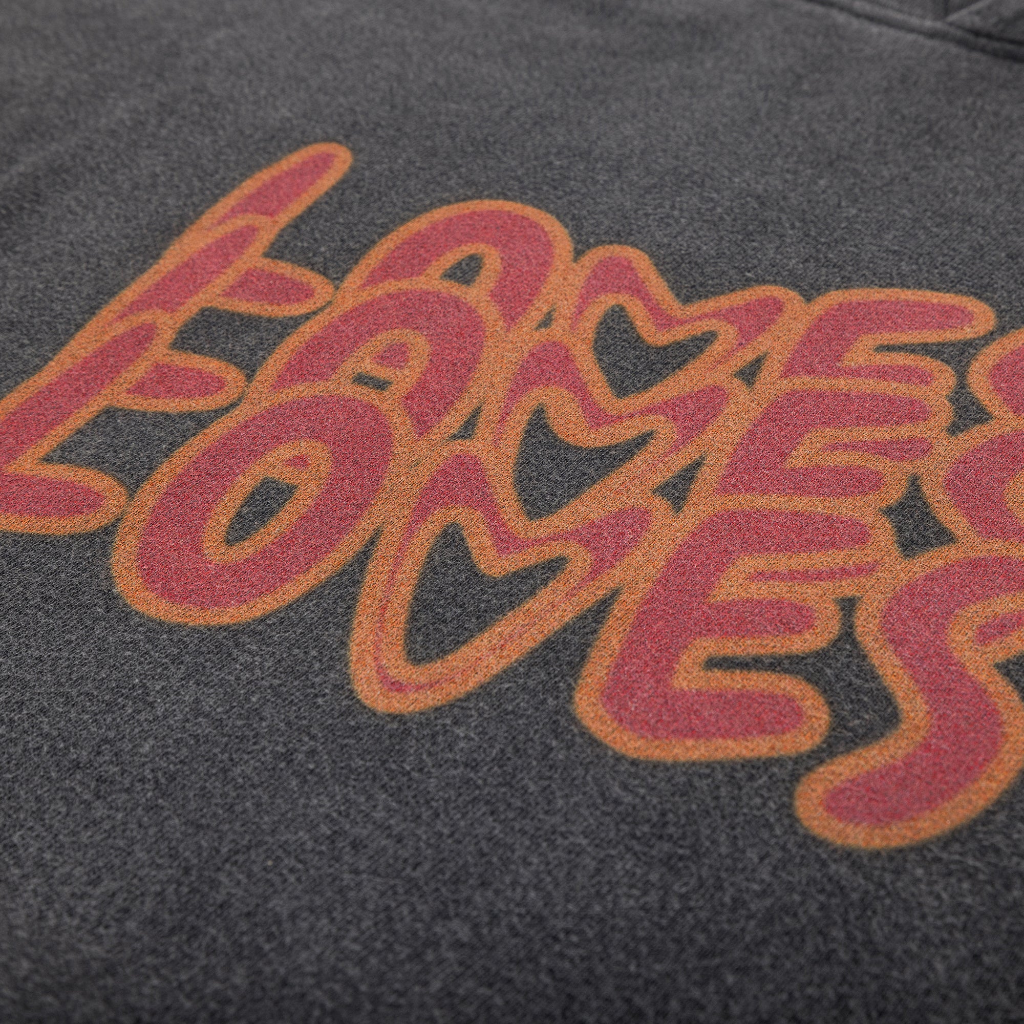THREE LOVES COTTON BLACK HOODIE