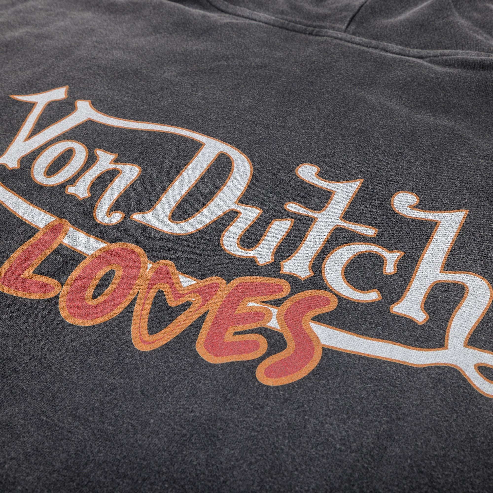 THREE LOVES COTTON BLACK HOODIE