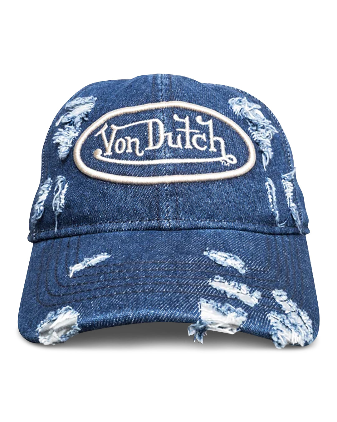 LOUIS BEKK X VON DUTCH LOVES HAT IN VINTAGE BLUE DENIM
