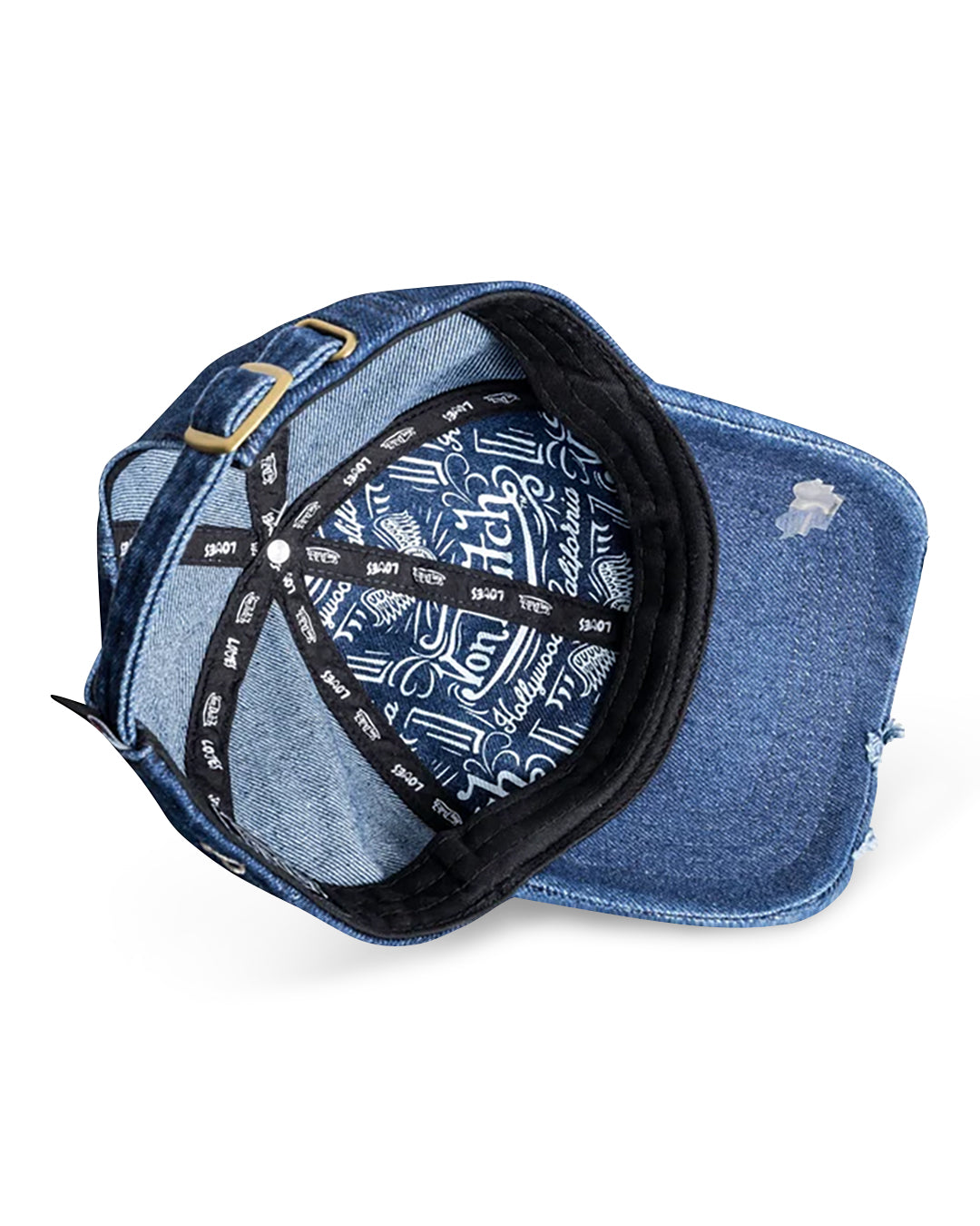 LOUIS BEKK X VON DUTCH LOVES HAT IN VINTAGE BLUE DENIM