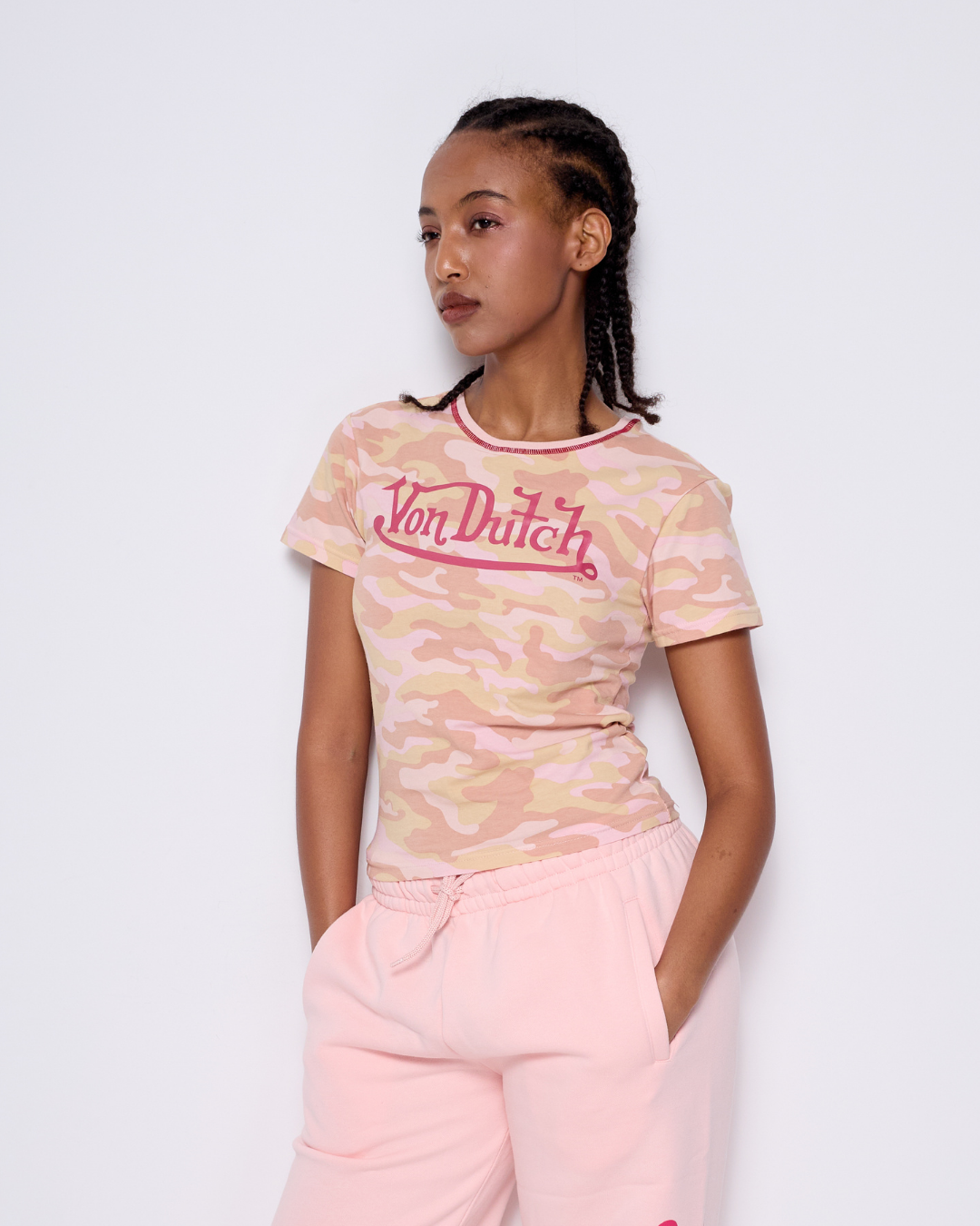 PINK CAMO TEE