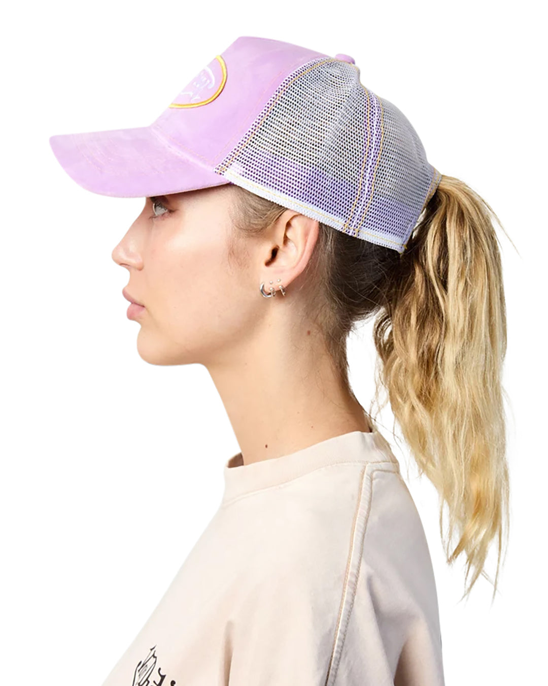 Von Dutch BARELY GRAPE VELVET TRUCKER HAT