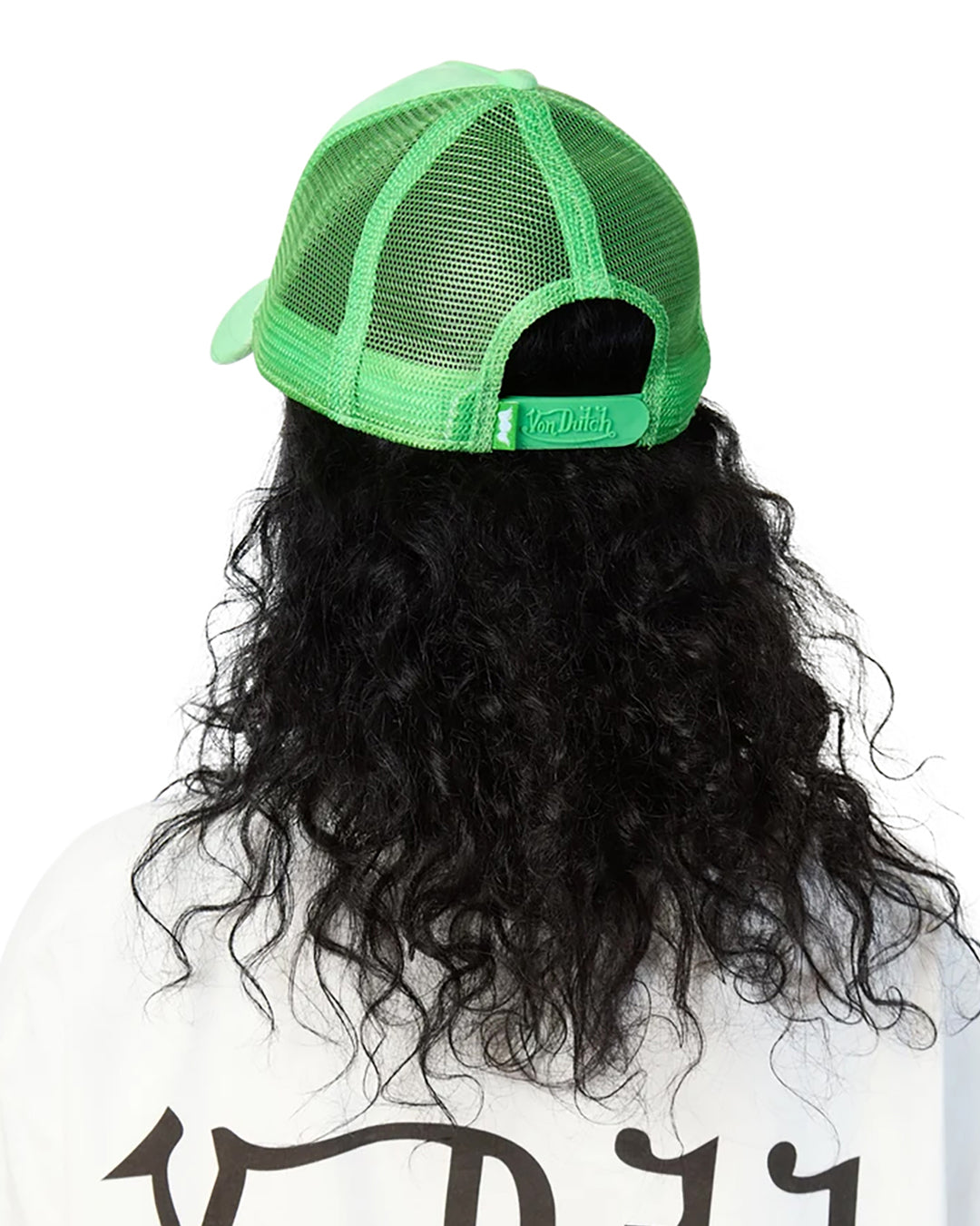 Von Dutch BRIGHT GREEN VELVET TRUCKER HAT