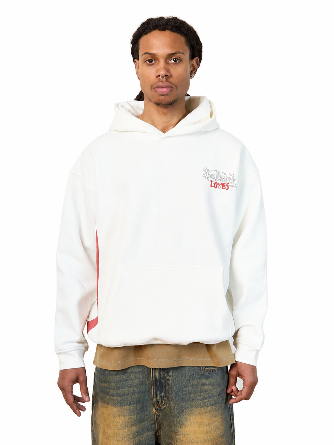 BROKEN HEART HOODIE WHITE