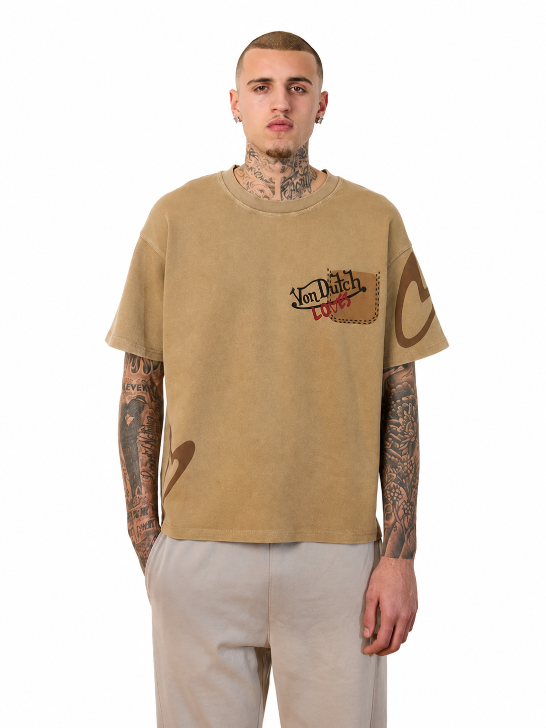 FAUX POCKET TEE