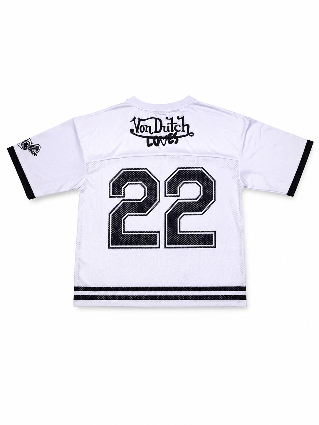 Von dutch loves 22 FOOTBALL JERSEY in WHITE