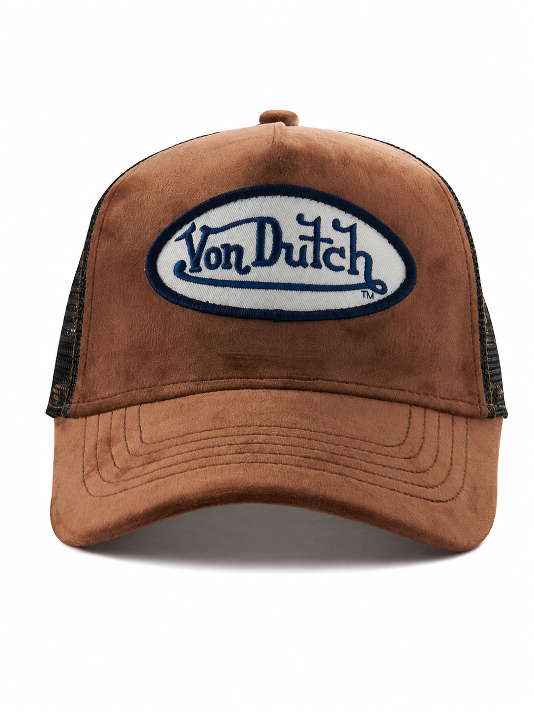 Von dutch MAHOGANY VELVET TRUCKER HAT