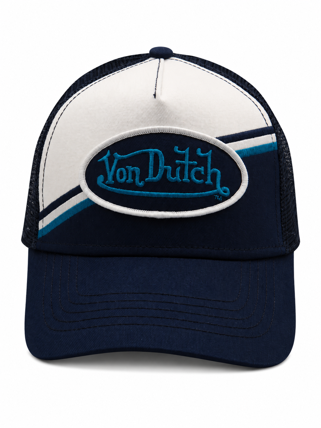 Von dutch NAVY RACEWAY TRUCKER HAT