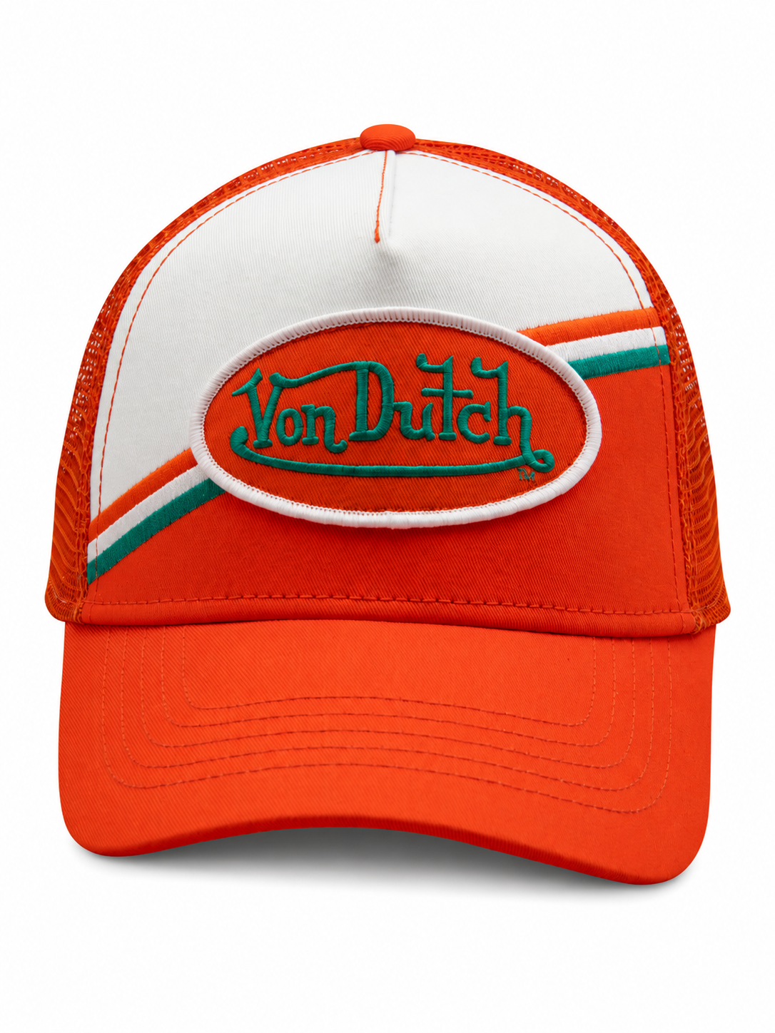 Von dutch ORANGE RACEWAY TRUCKER Hat