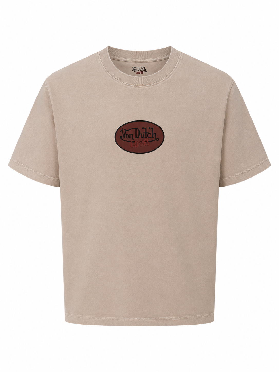Von Dutch LOVES Barcelona ATLAS TEE COTTON in BEIGE