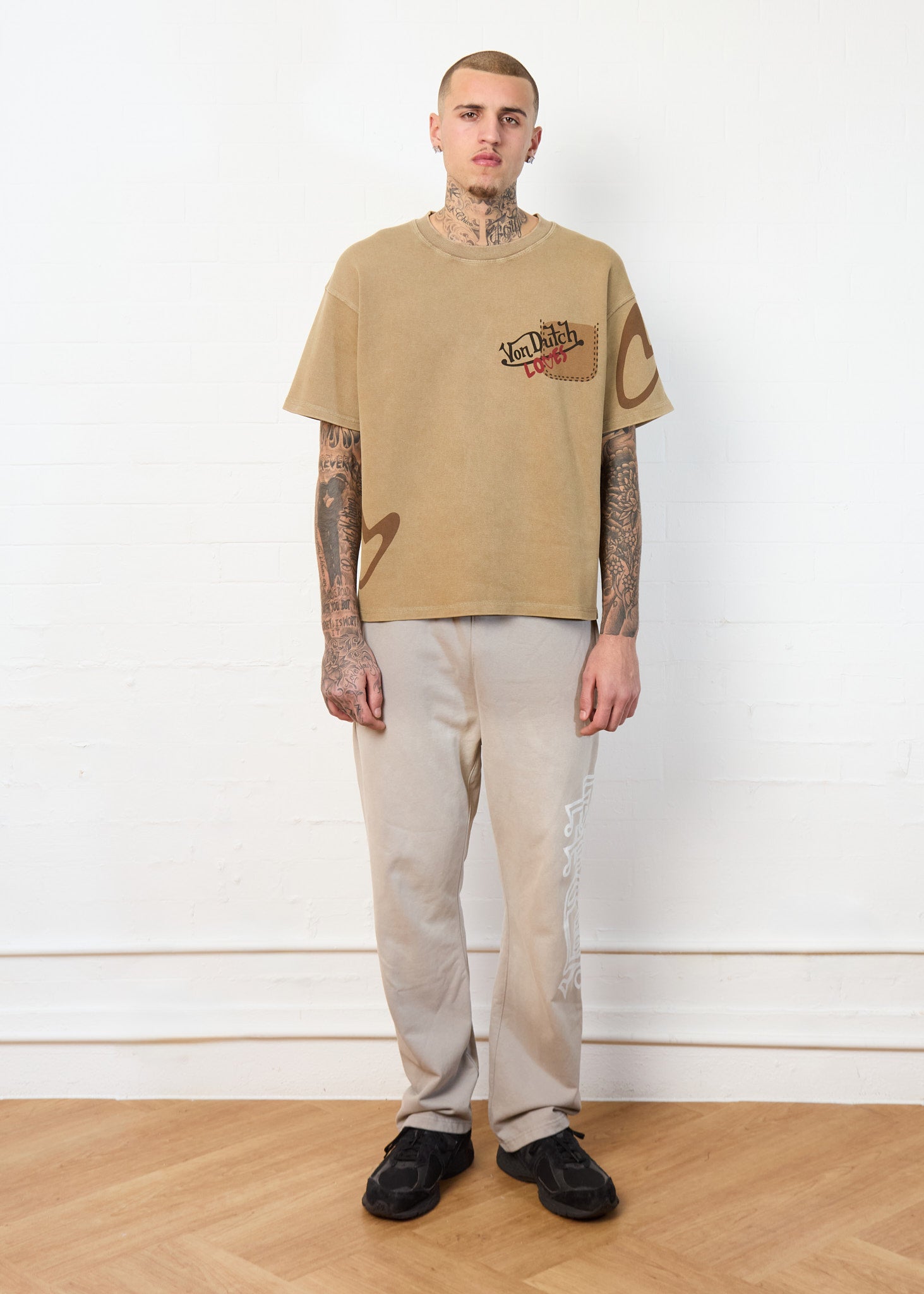 FAUX POCKET TEE (CAMEL)