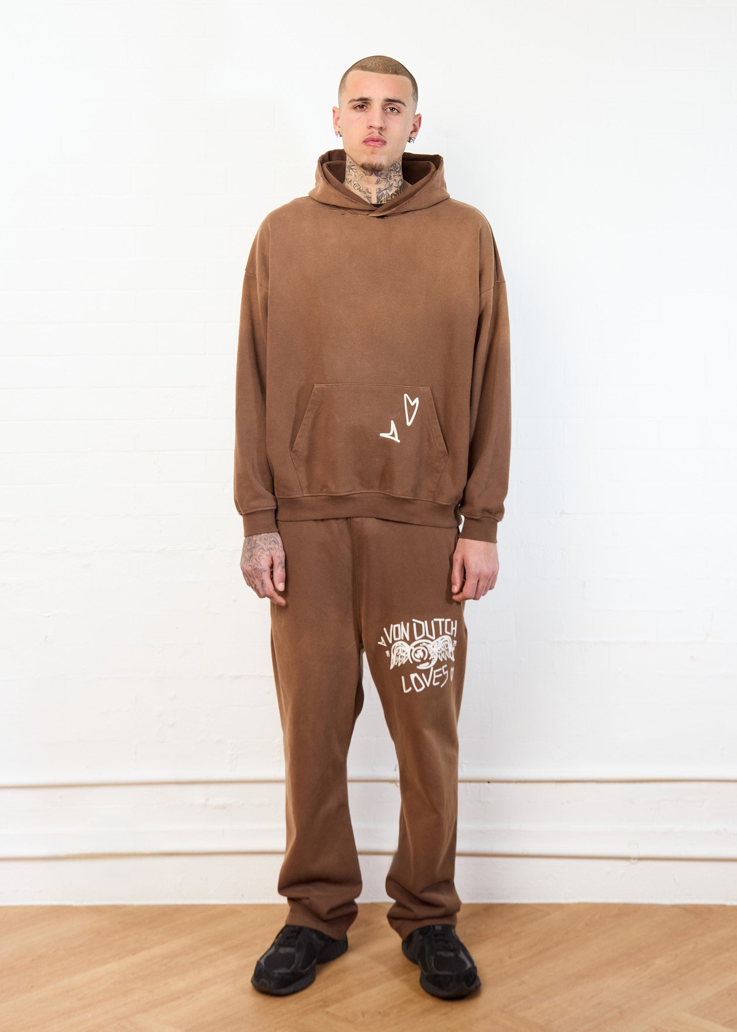 FLYING EYE HOODIE (OVERSIZE BROWN)