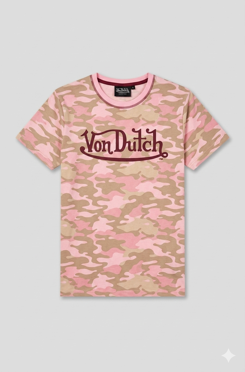 PINK CAMO TEE