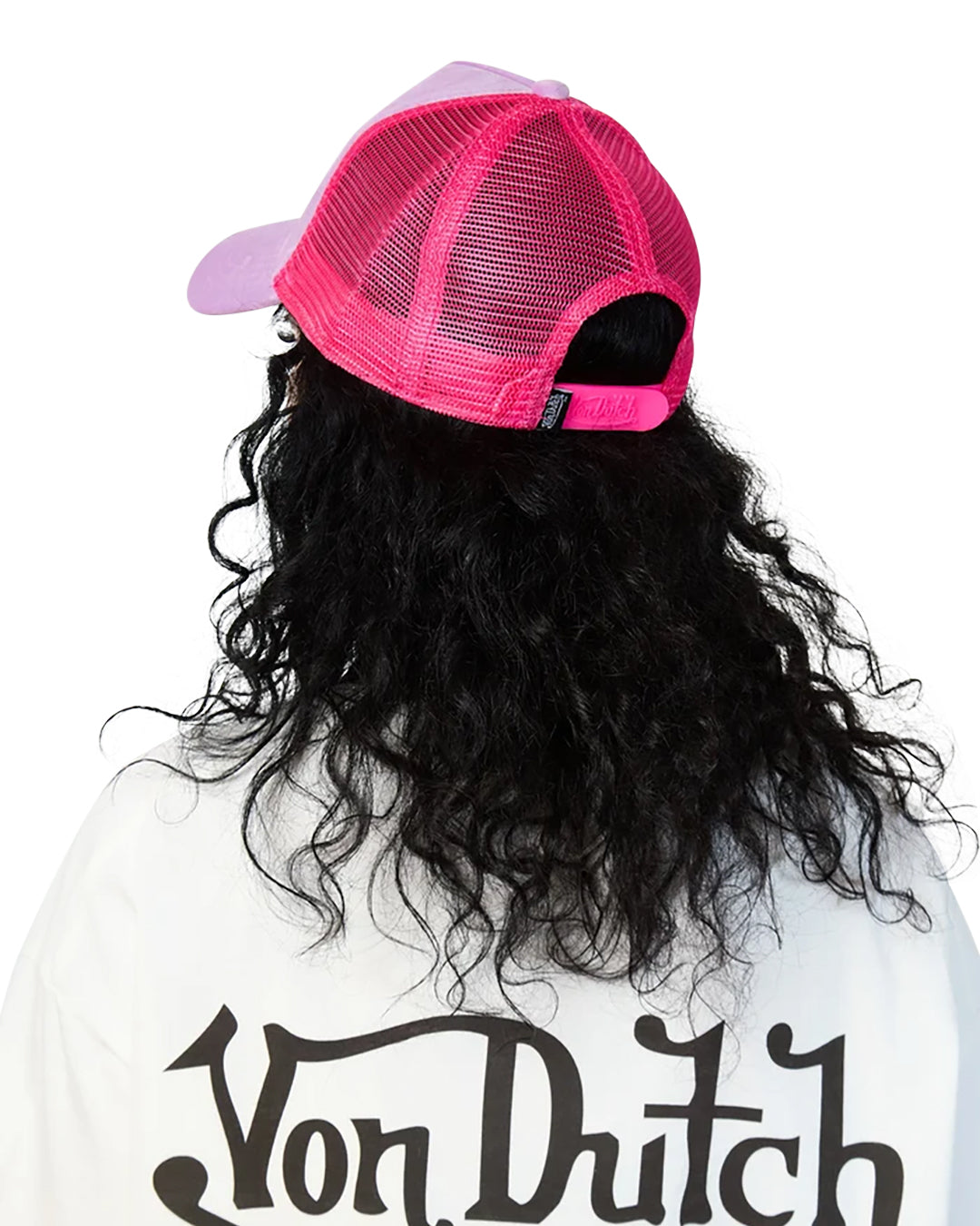Von Dutch LILAC ICE VELVET TRUCKER HAT