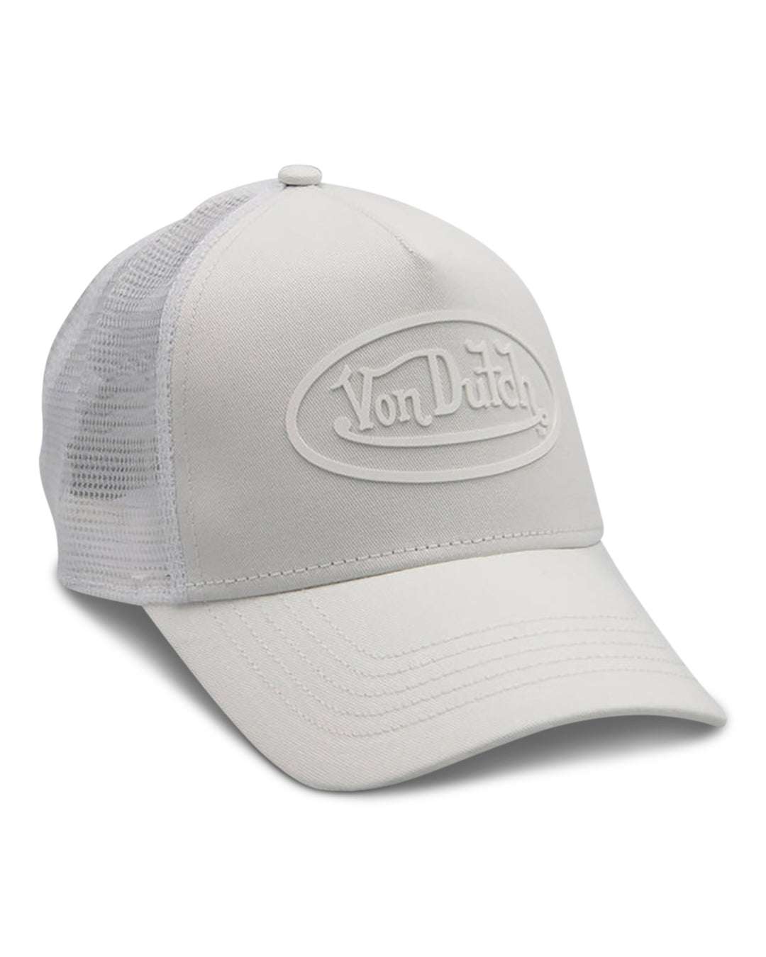 Von Dutch PURE WHITE 3D LOGO Trucker Hat