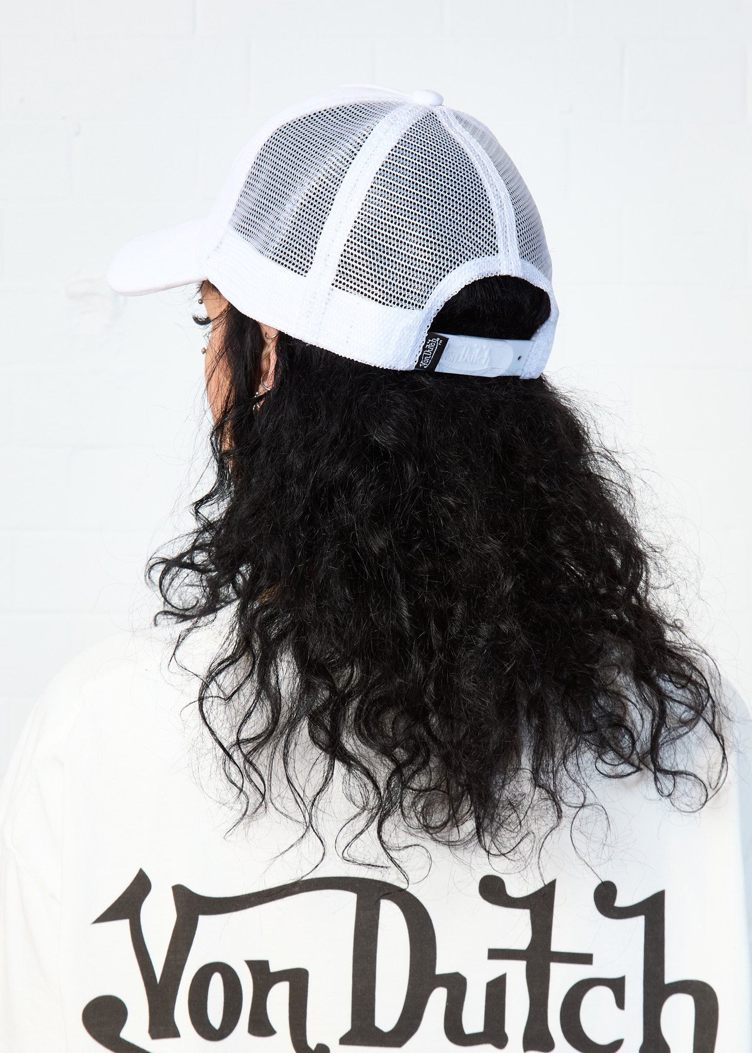 PRISTINE WHITE ON WHITE VELVET TRUCKER