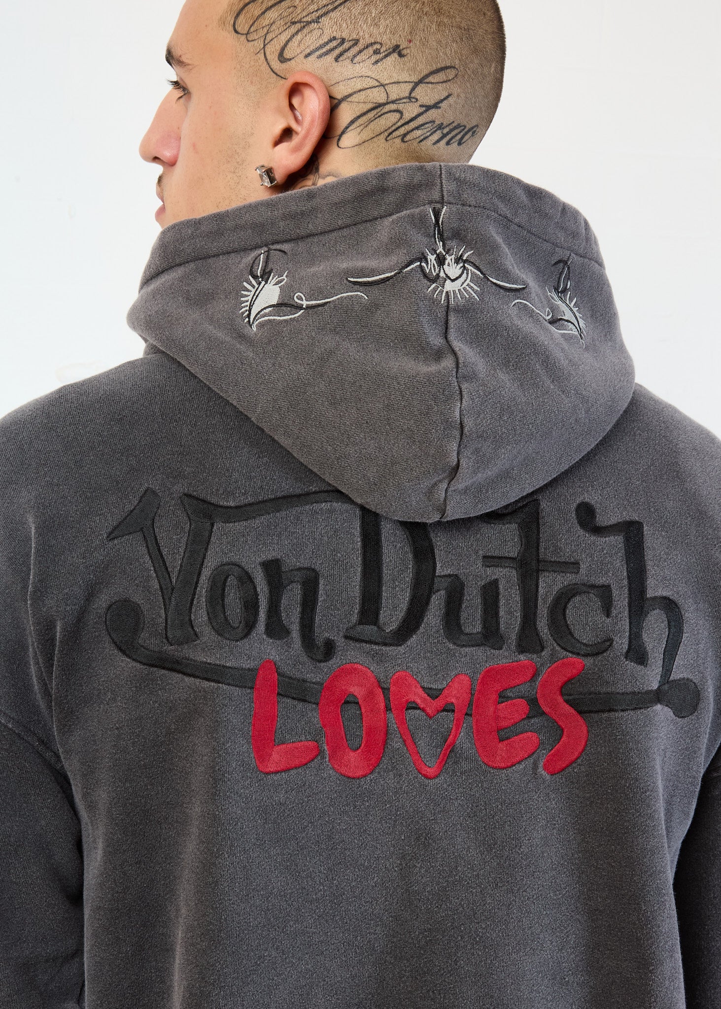 BLACK VINTAGE WASH HOODIE (OVERSIZE)