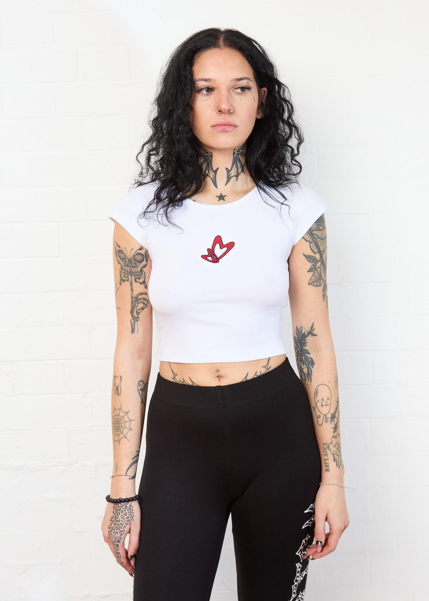 TWO HEARTS "BABY" T (WHITE)