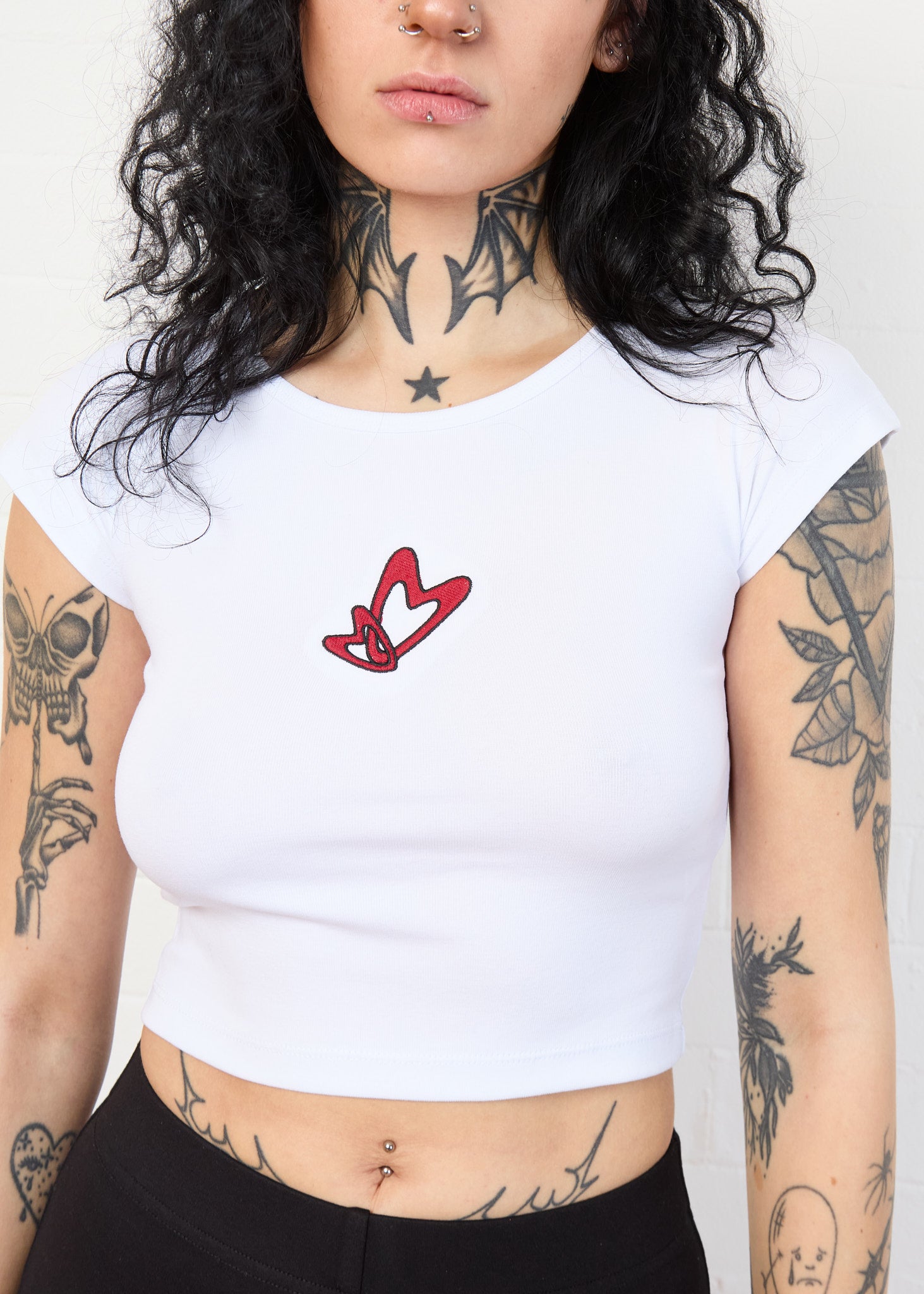 TWO HEARTS "BABY" T (WHITE)