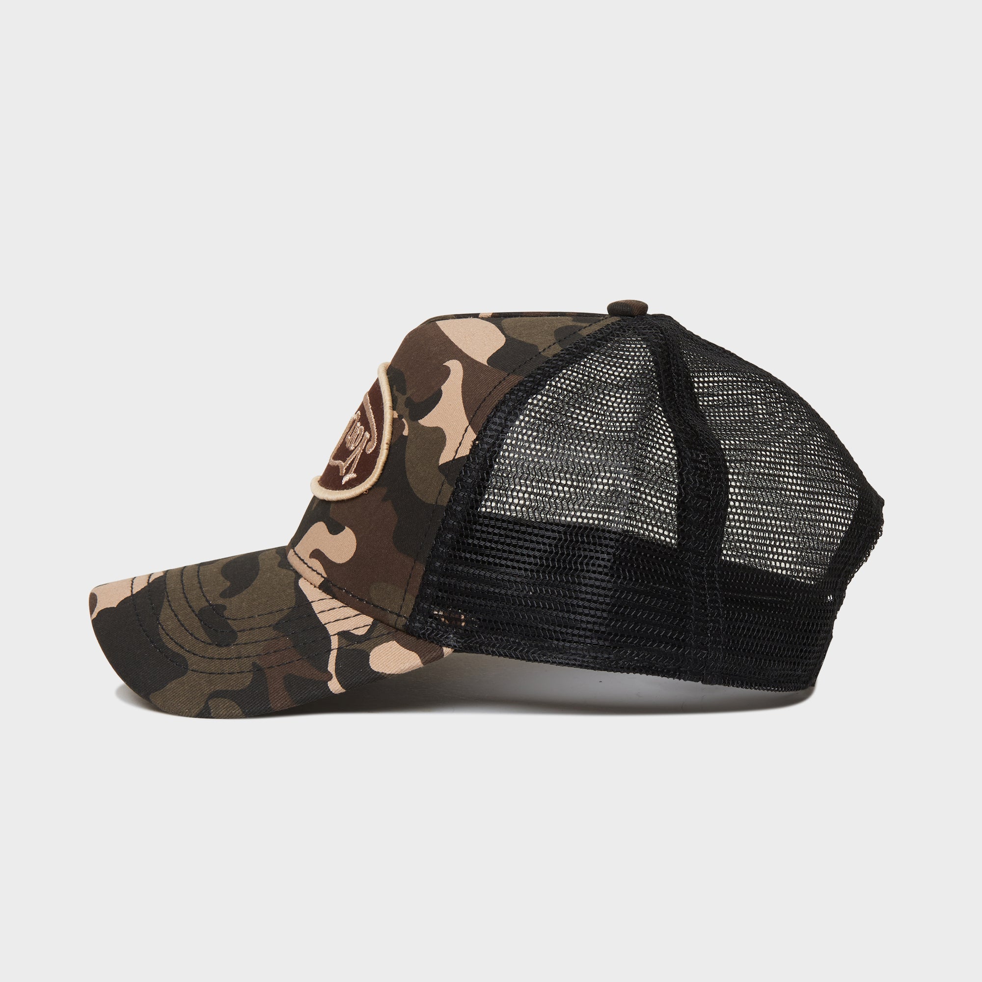 MULTI TRUCKER BROWN EDGE CAMO (upside down logo)
