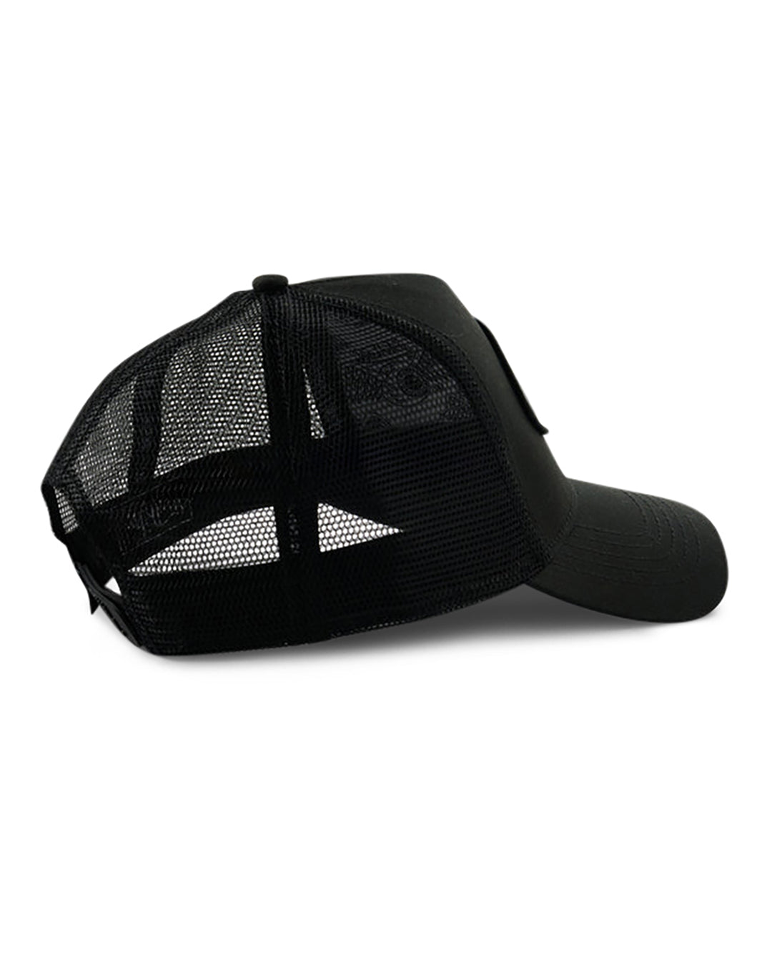 Von Dutch CLASSIC BLACK WITH WHITE LOGO PATCH Trucker Hat