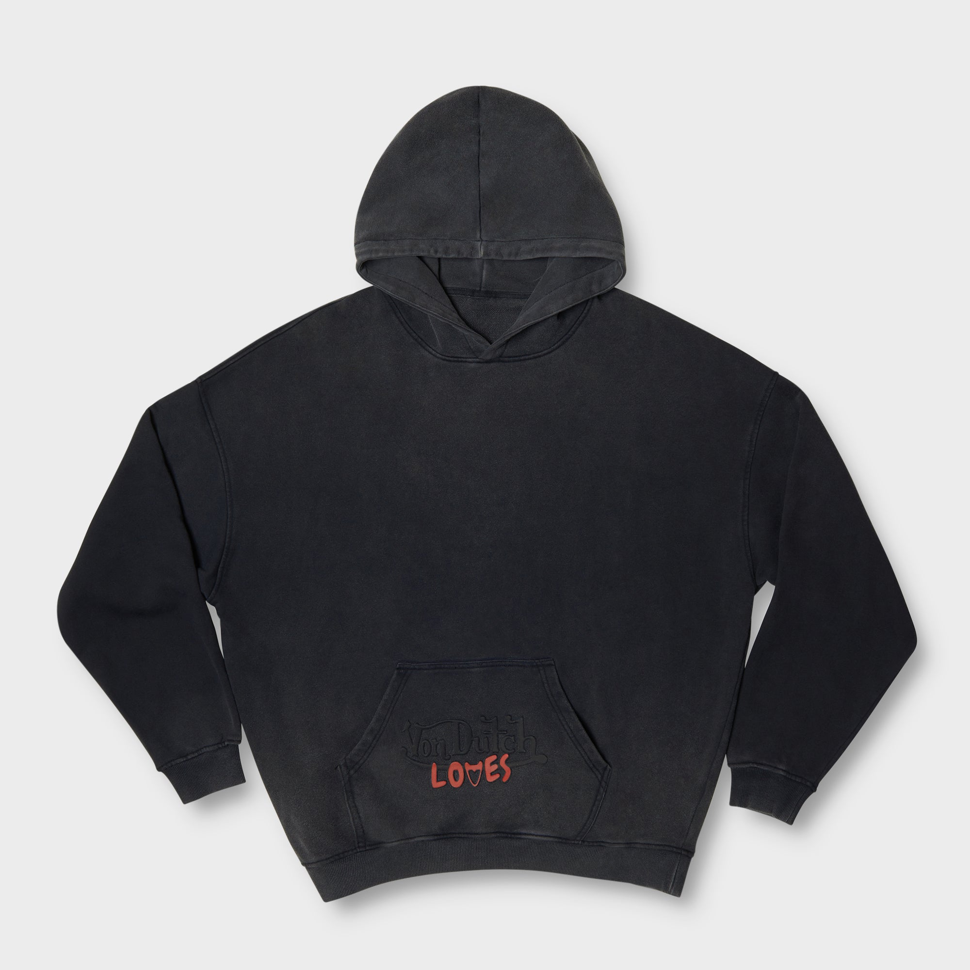 3 LOVES OVERSIZE HOODIE (BLACK)