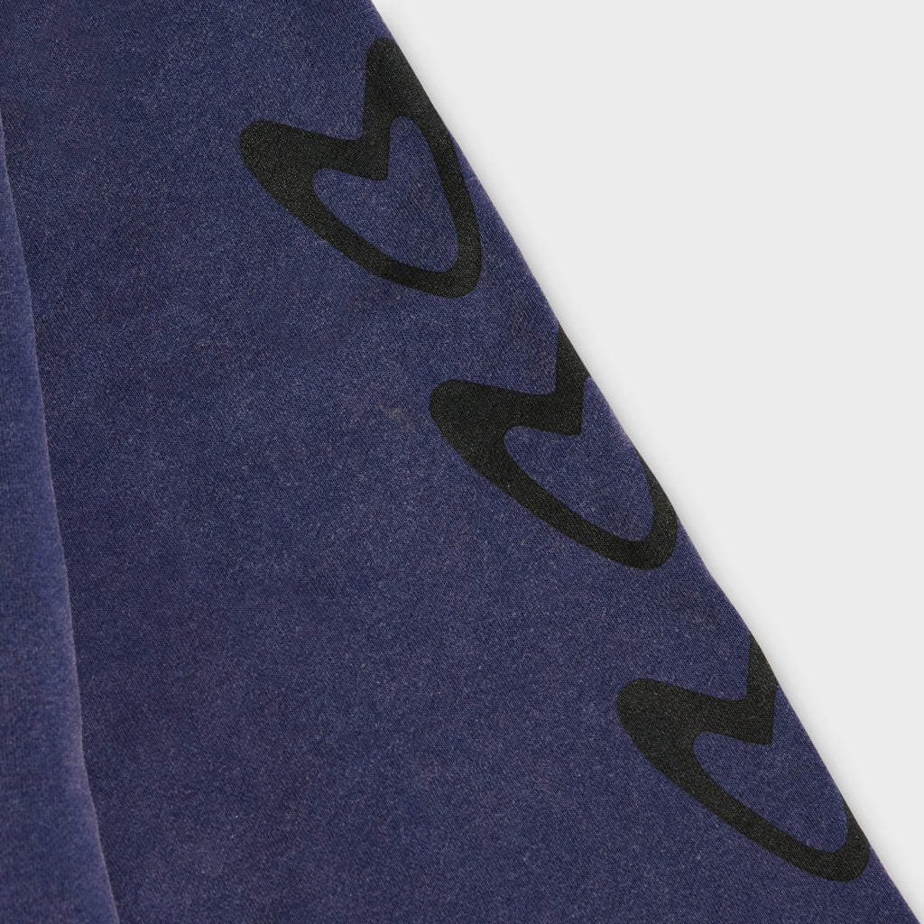 ZIP-UP FACE HOODIE (NAVY)