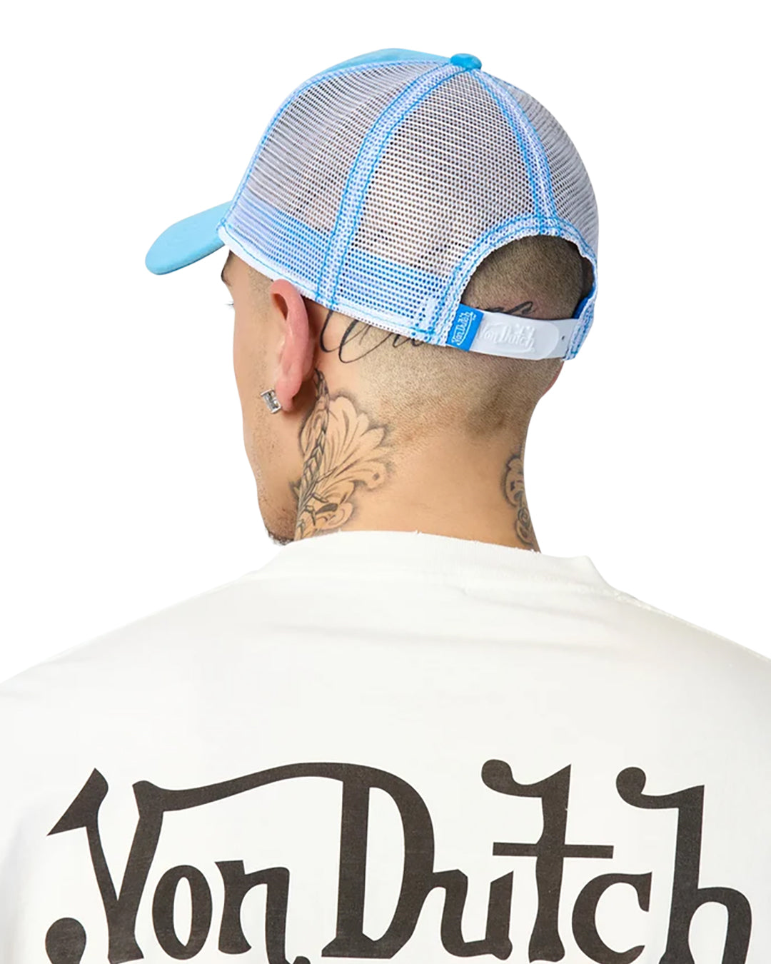 Von Dutch CERULEAN VELVET TRUCKER HAT