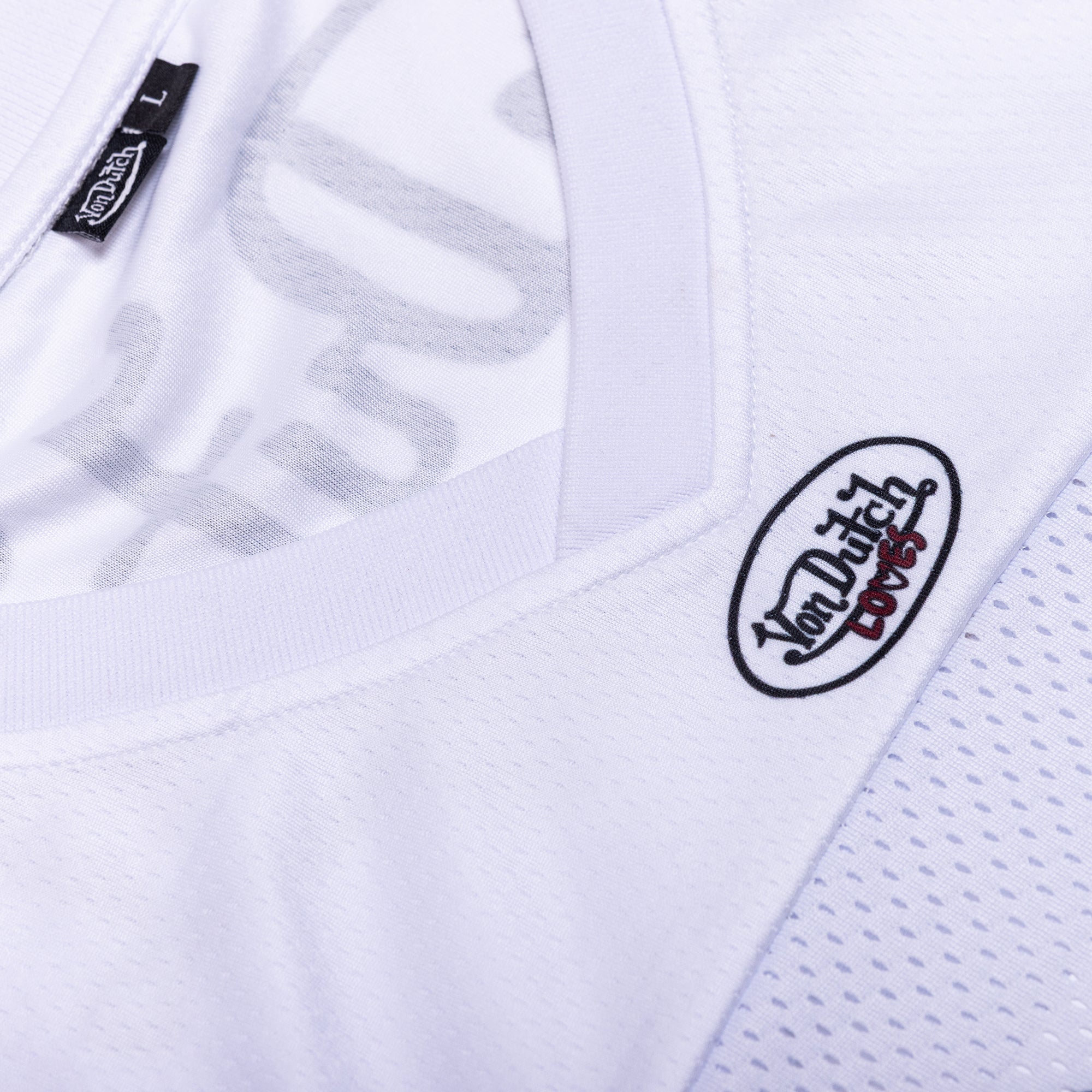 LOVES 22 AMERICAN FOOTBALL JERSEY (WHITE & BLACK)