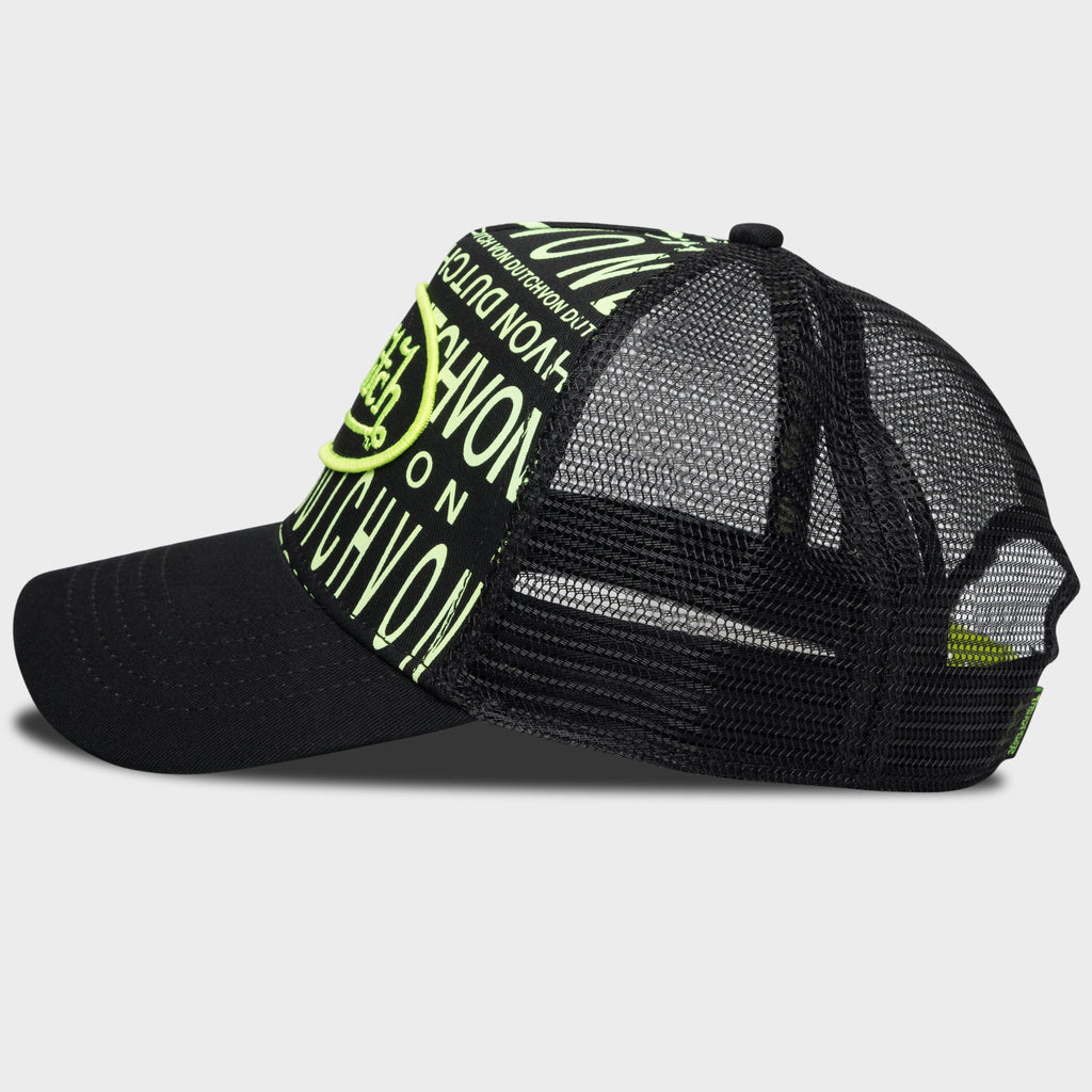 CLASSIC TRUCKER IN BLACK & NEPTUNE GREEN