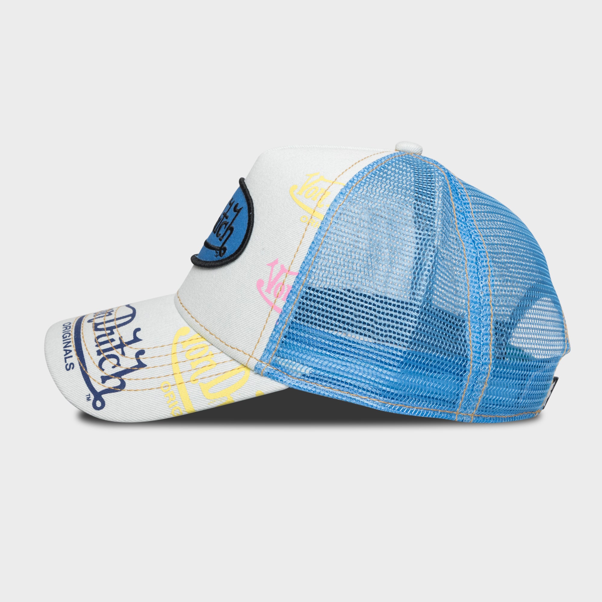 TAGGED TRUCKER (HALF BLUE)
