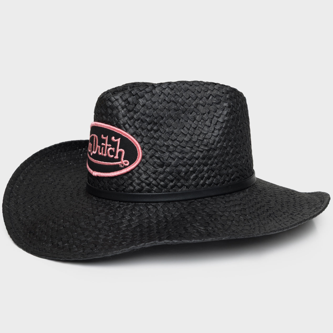 COWBOY HAT WITH PINK LOGO PATCH
