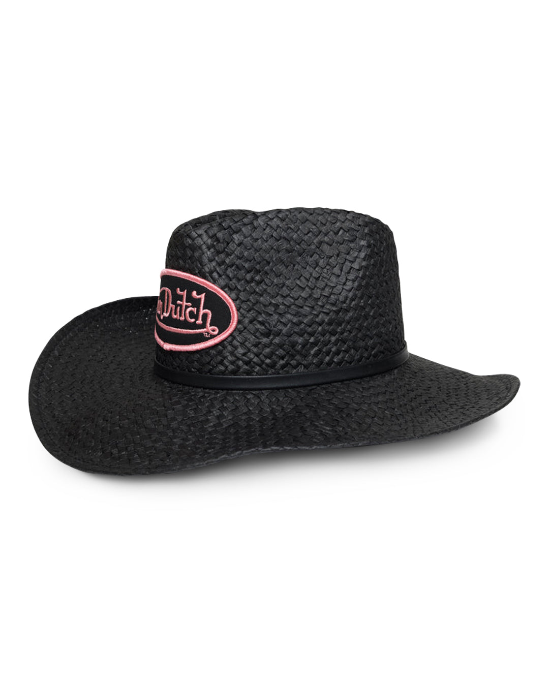Von Dutch PINK LOGO PATCH Cowboy Hat
