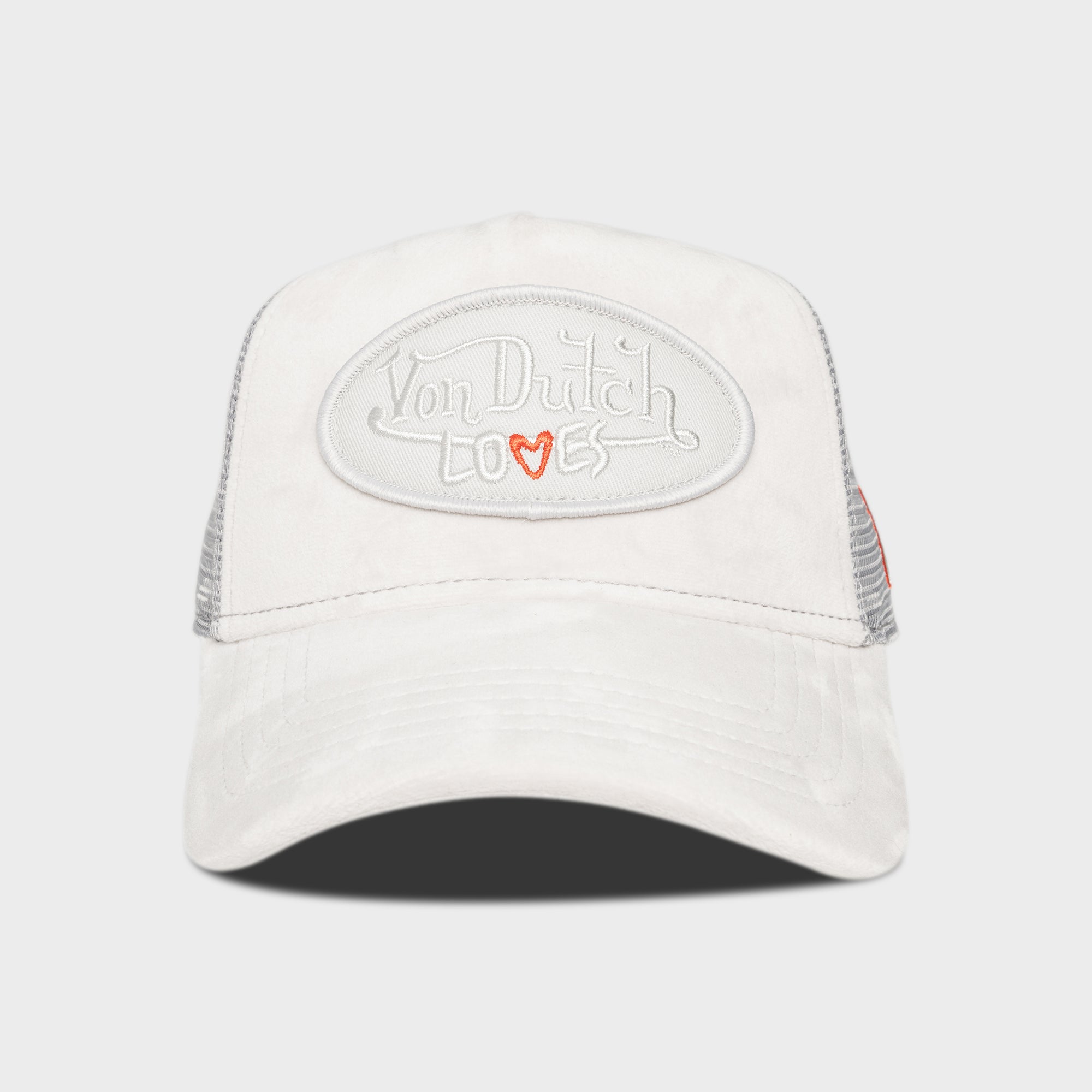 SMALL HEART GREY VELVET