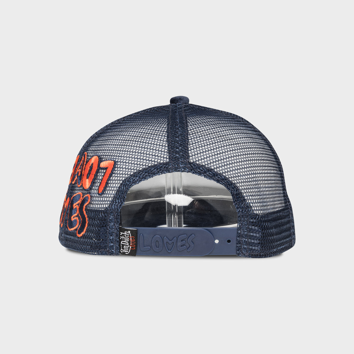 VON DUTCH LOVES SMALL HEART NAVY VELVET