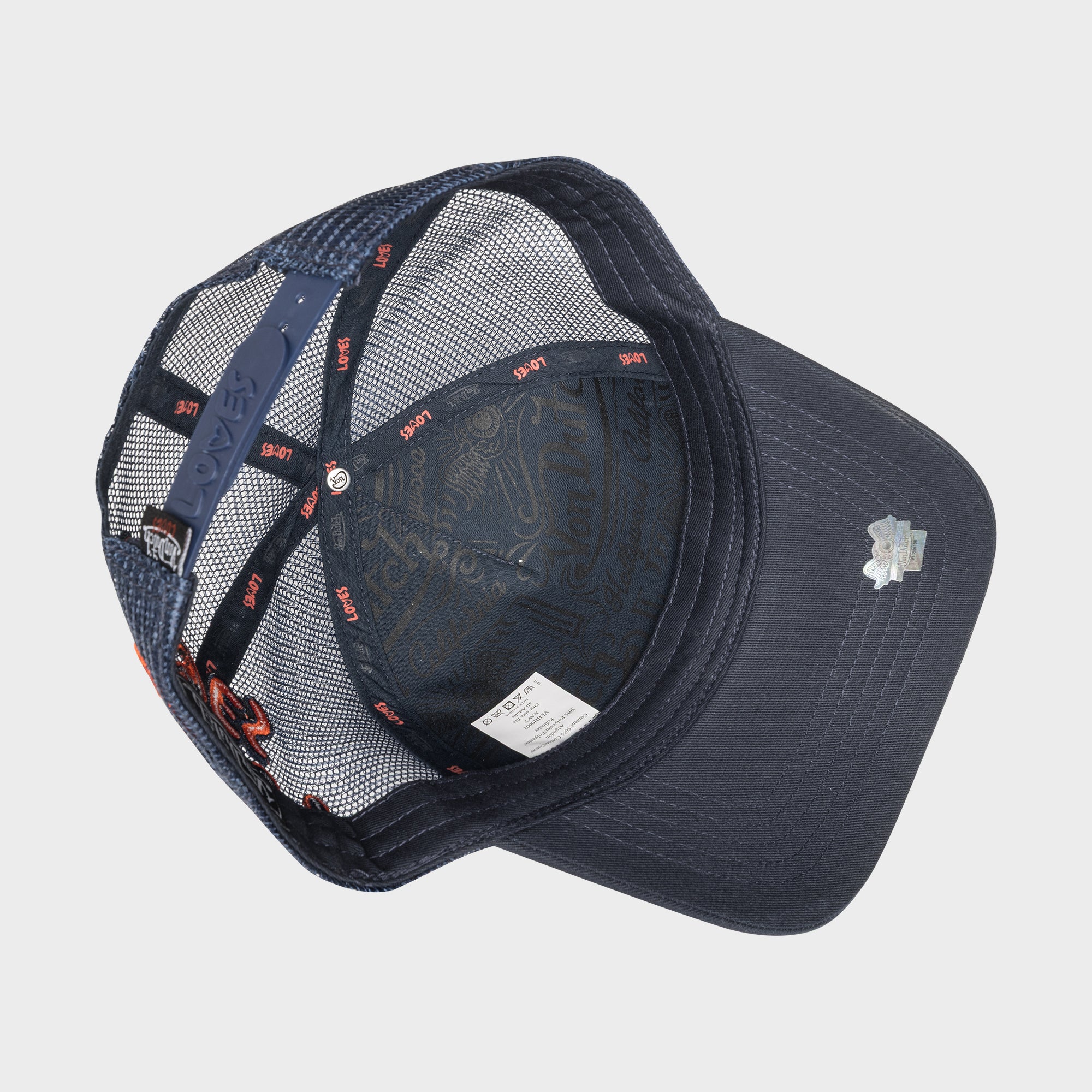 VON DUTCH LOVES SMALL HEART NAVY CANVAS