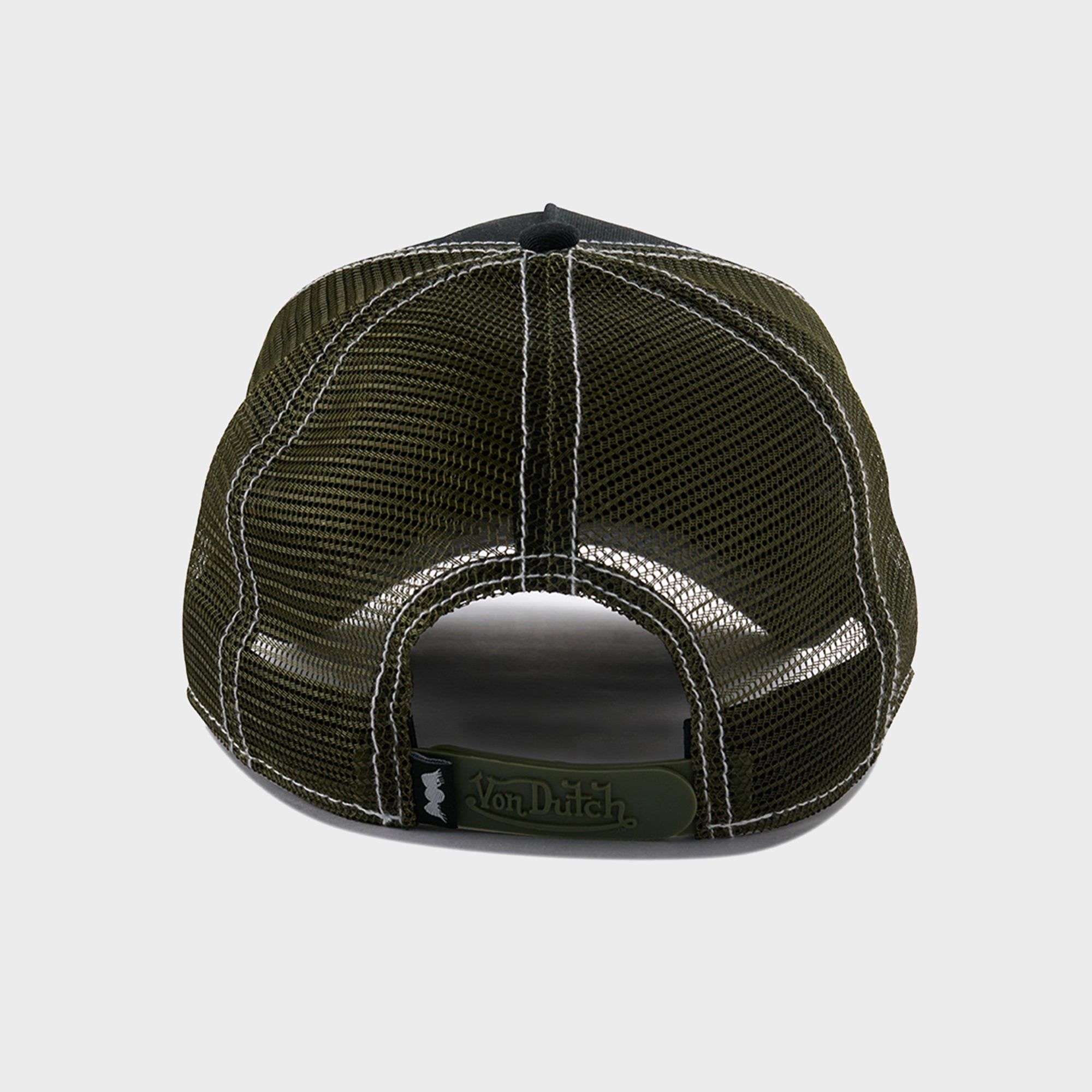 BLACK & KHAKI GREEN TRUCKER