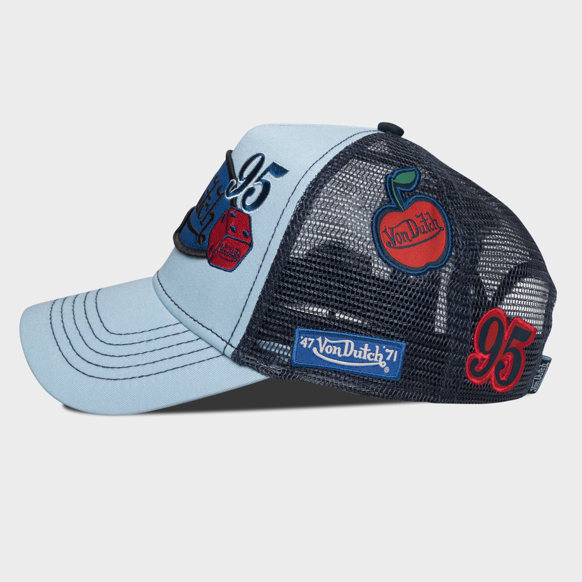 PATCHES TRUCKER (LIGHT BLUE NAVY)