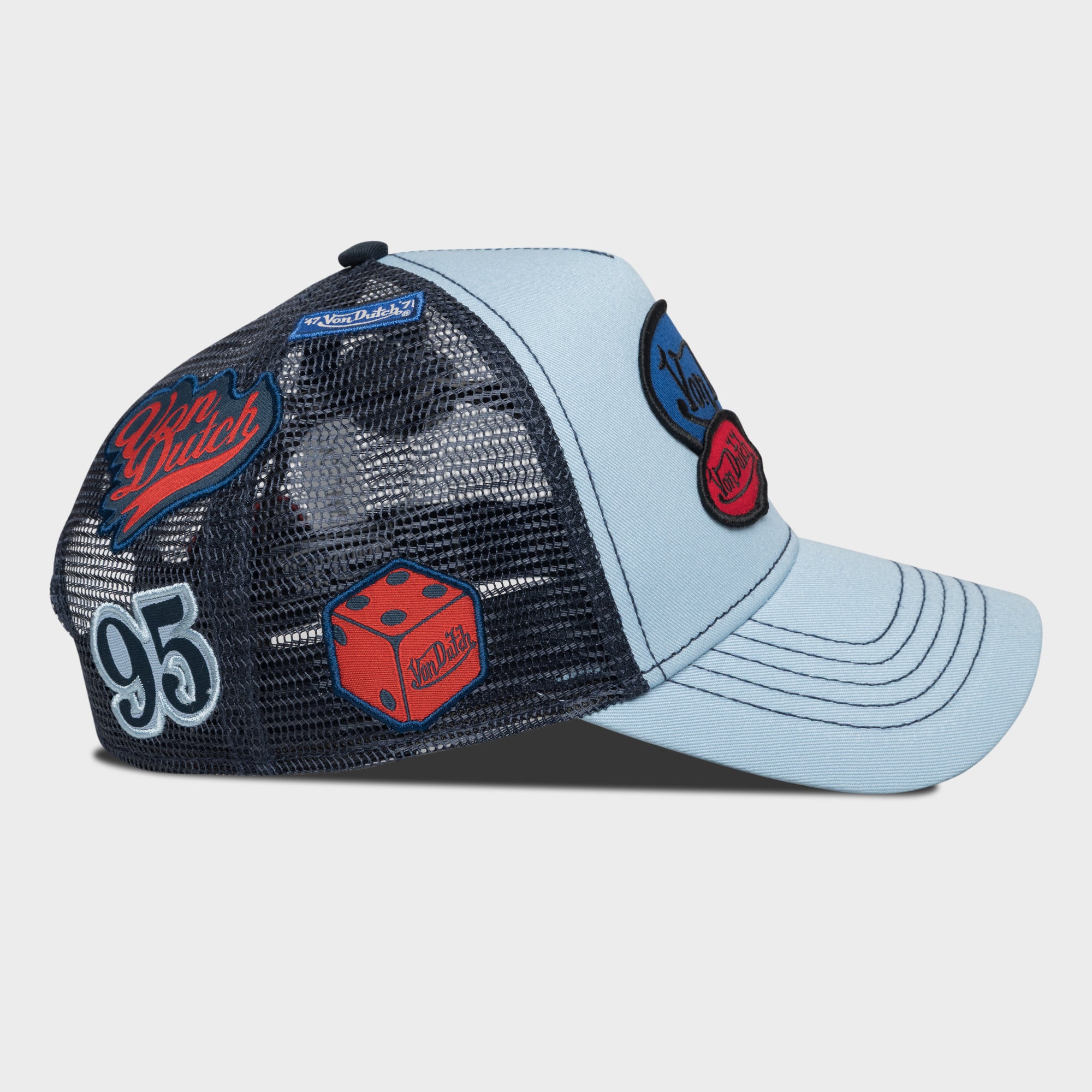 PATCHES TRUCKER (LIGHT BLUE NAVY)
