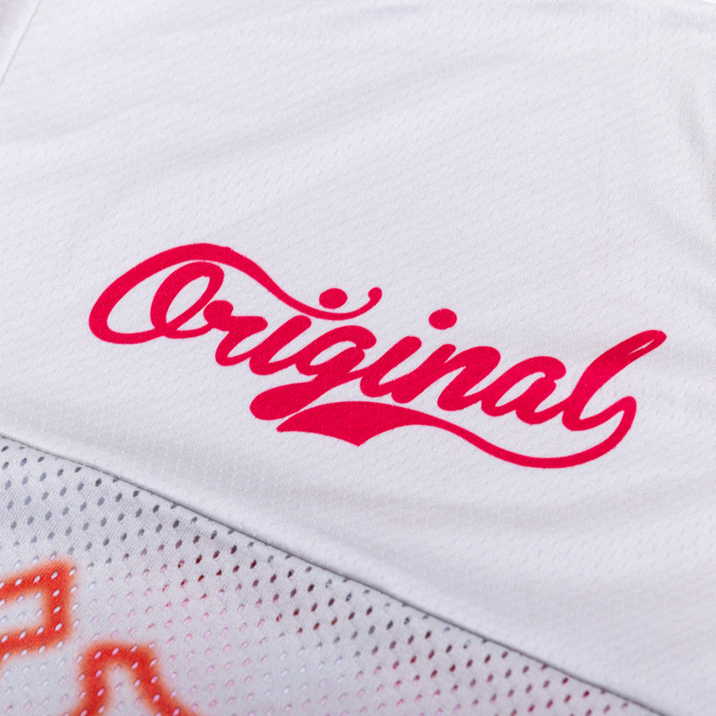 CLASSIC LOVES AMERICAN FOOTBALL JERSEY IN PUTTY & ORANGE