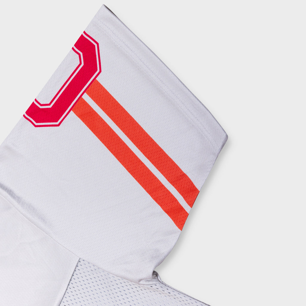 CLASSIC LOVES AMERICAN FOOTBALL JERSEY IN PUTTY & ORANGE