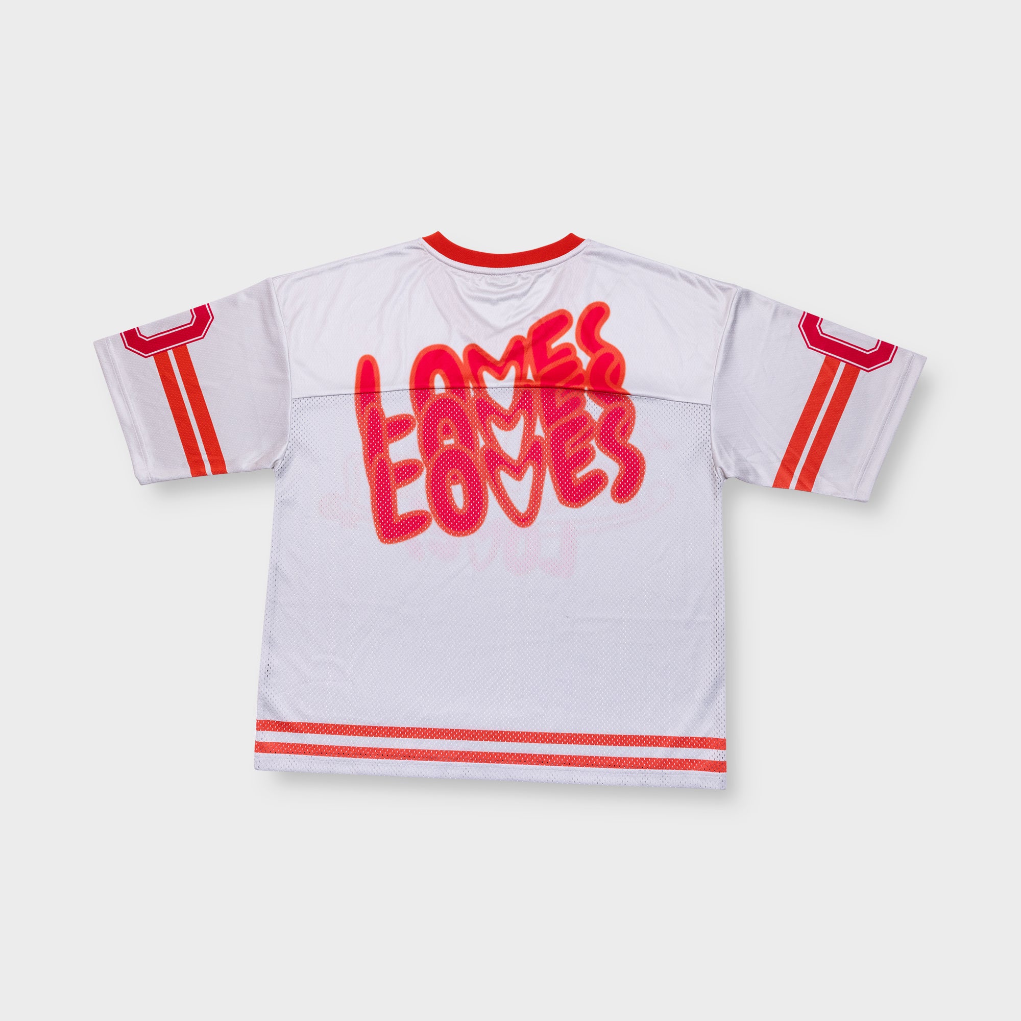 CLASSIC LOVES AMERICAN FOOTBALL JERSEY IN PUTTY & ORANGE