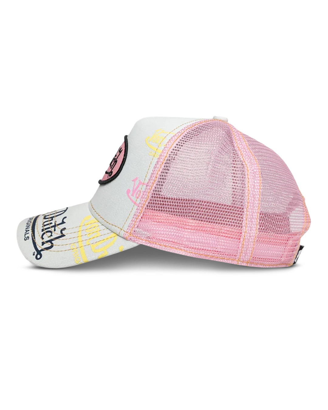 Von Dutch PINK TINT TAGGED TRUCKER HAT