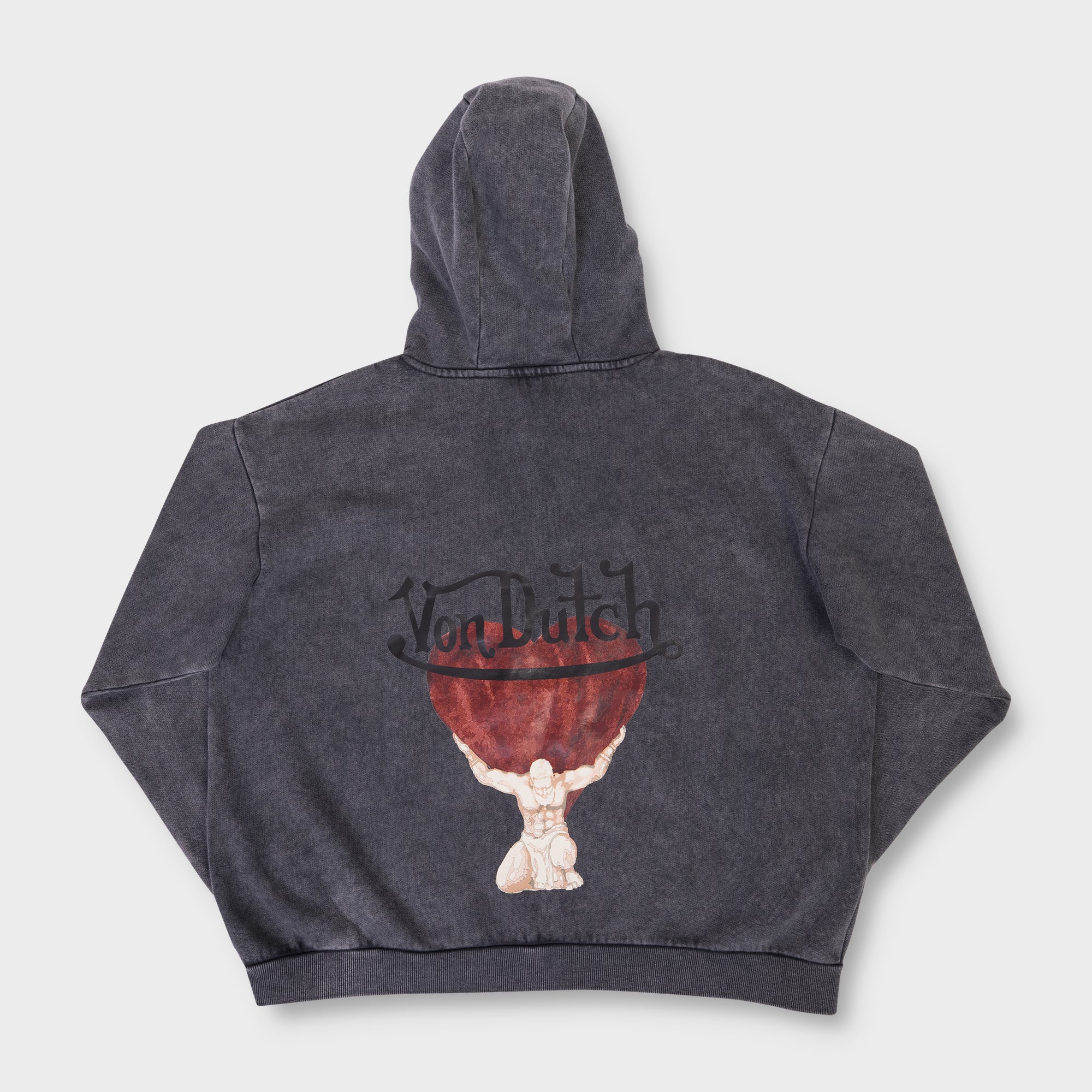 ATLAS HOODIE (OVERSIZE VINTAGE WASHED BLACK)