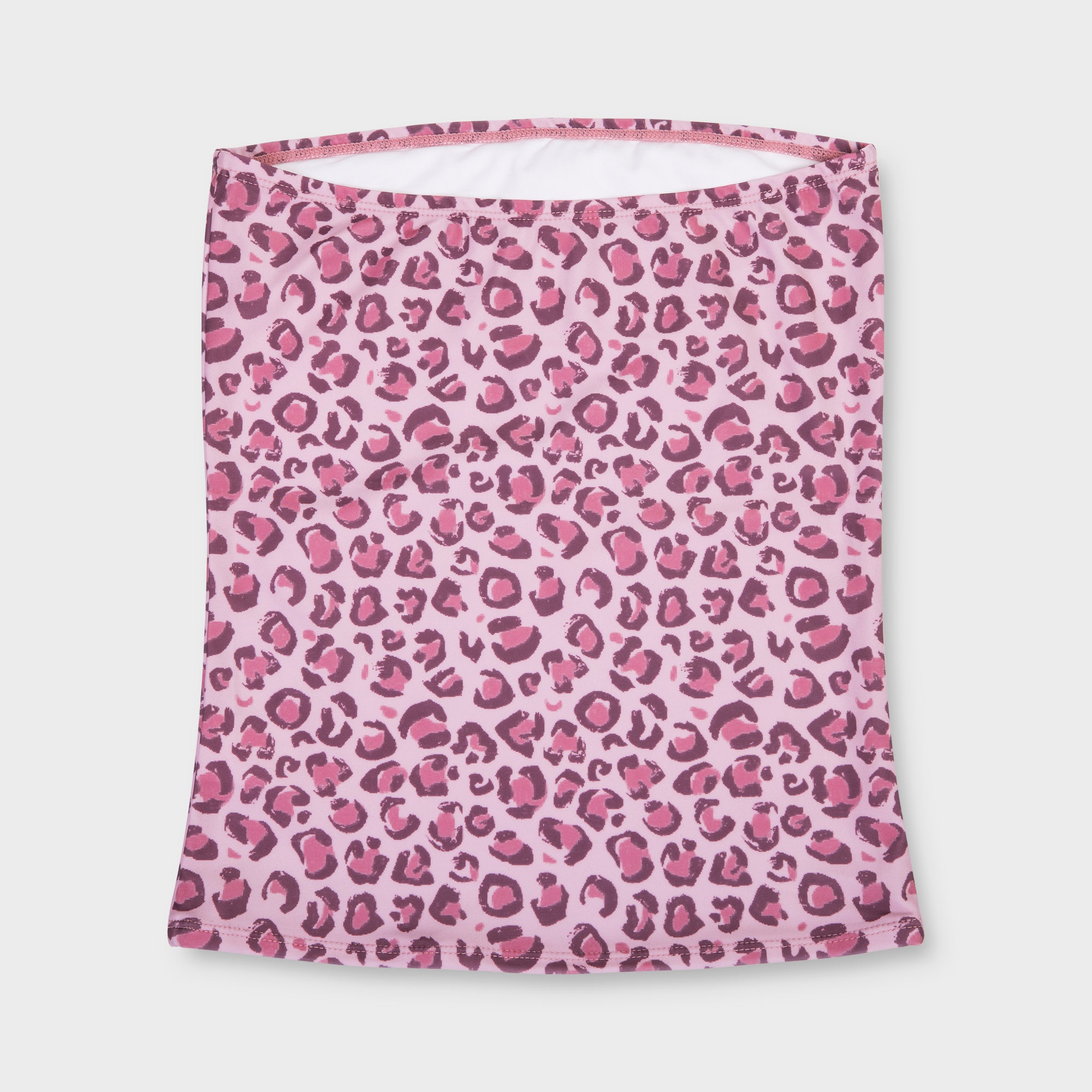 PINK CHEETAH STRAPLESS TOP