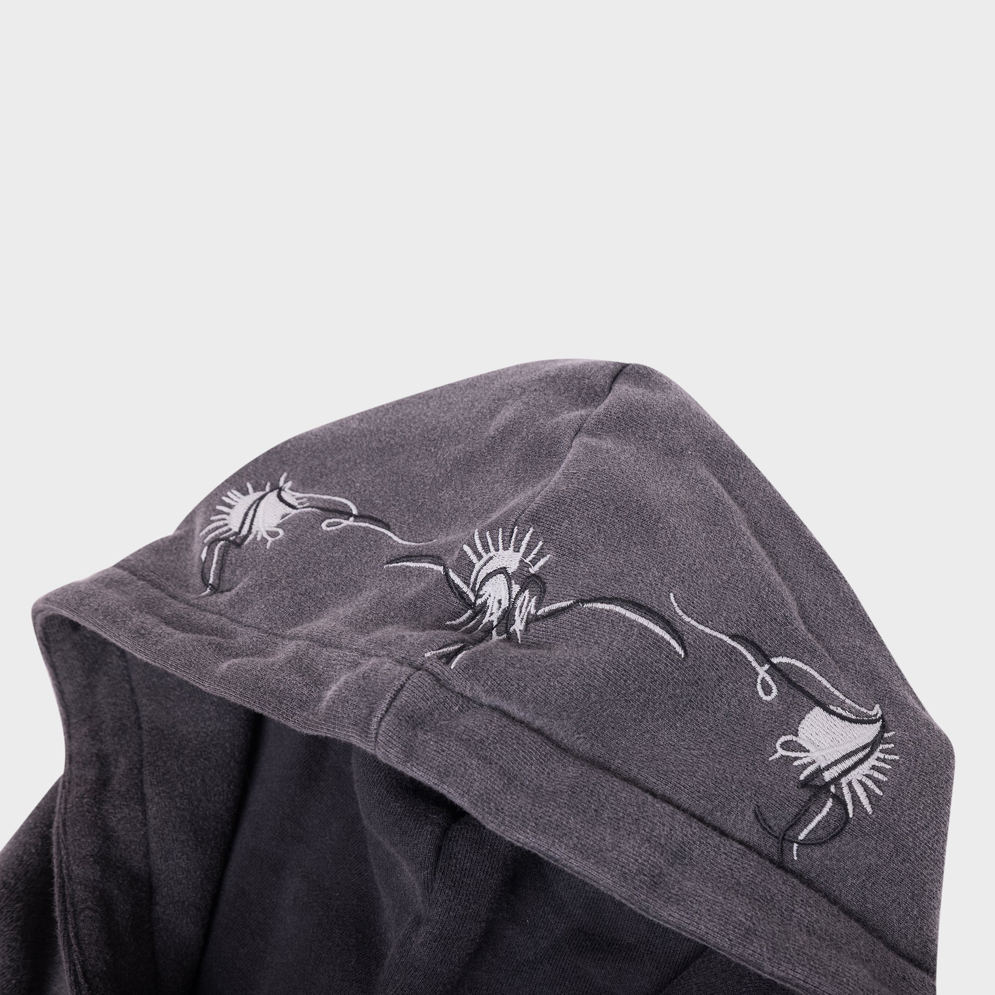 BLACK VINTAGE WASH HOODIE (OVERSIZE)