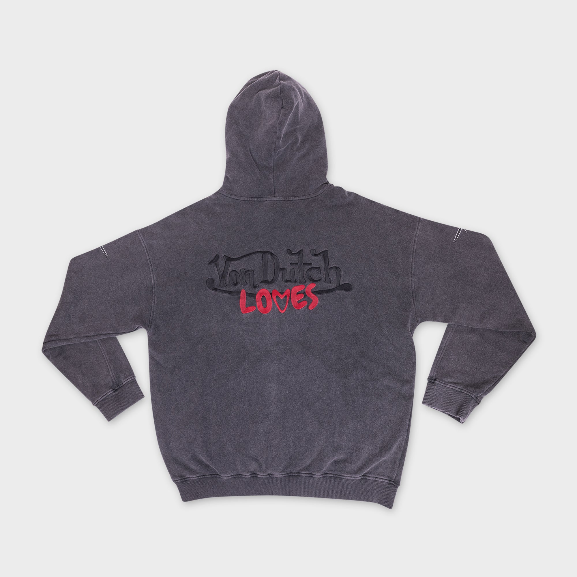 BLACK VINTAGE WASH HOODIE (OVERSIZE)