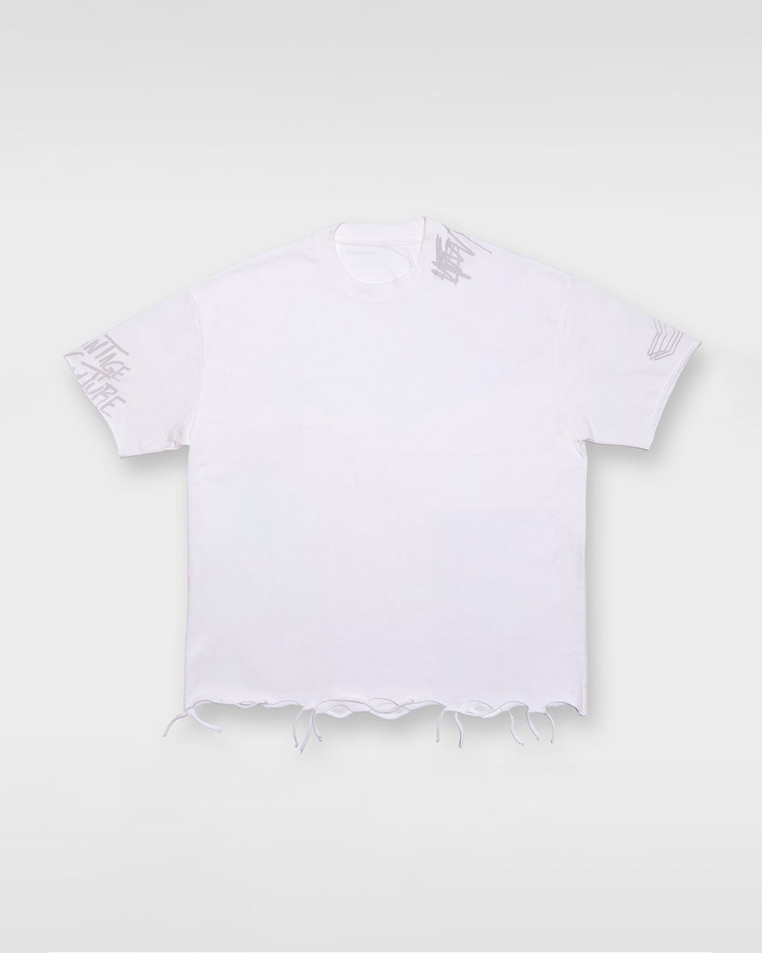 PRE-ORDER VINTAGE CULTURE X VON DUTCH LOVES DISTRESSED WHITE T-SHIRT