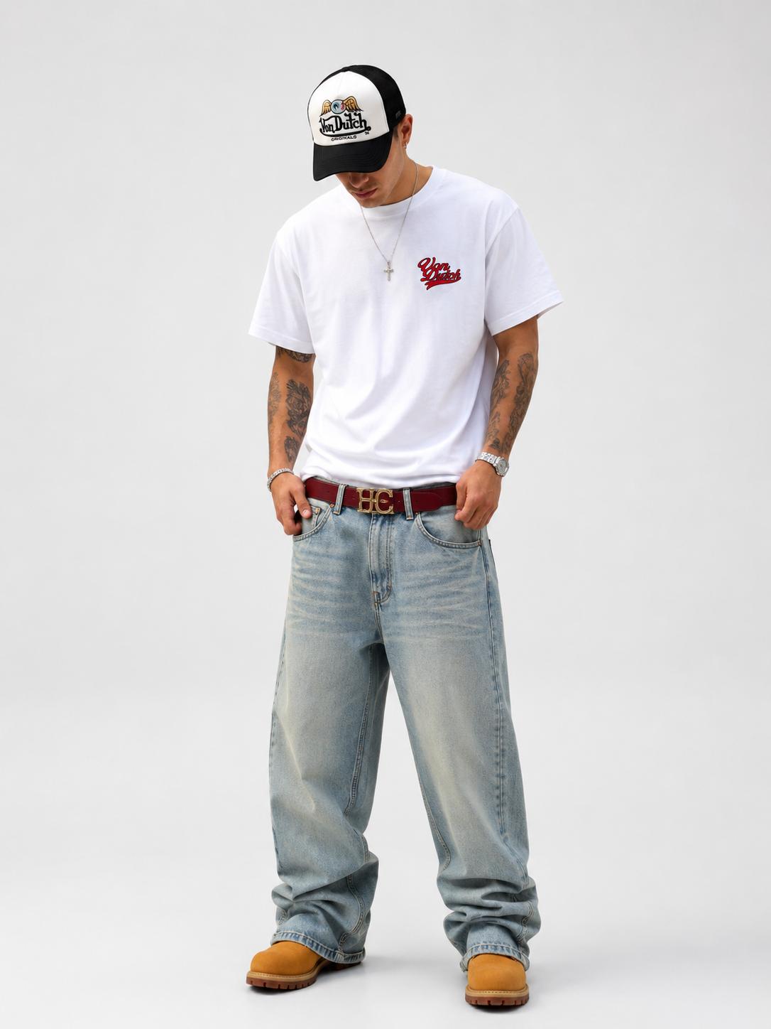 95 TEE (WHITE) MENS/UNISEX