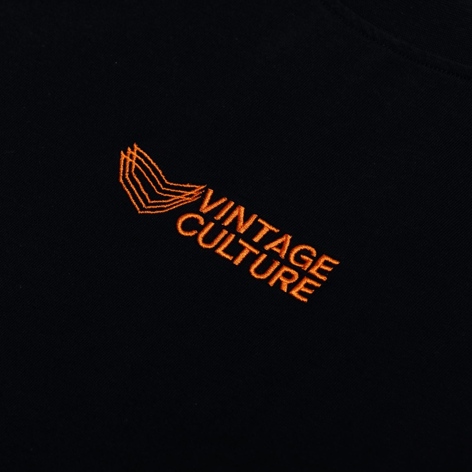 VINTAGE CULTURE X VON DUTCH LOVES DISTRESSED BLACK & ORANGE T-SHIRT
